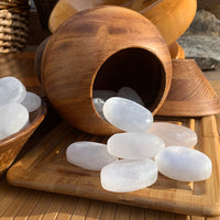 Selenite Ellipse steinar