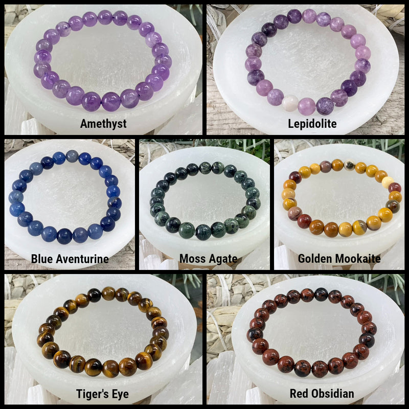 Σετ Τσάκρα με βραχιόλια Mala Bead 7 τεμαχίων (ένα βραχιόλι για κάθε τσάκρα)