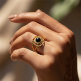 Κολιέ μενταγιόν Z ARRON DESIGN Serenity Moonstone από χάλκινο σύρμα