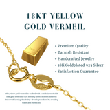 Κολιέ μενταγιόν Z ARRON DESIGN Serenity Moonstone από χάλκινο σύρμα