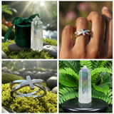 Κολιέ μενταγιόν Z ARRON DESIGN Serenity Moonstone από χάλκινο σύρμα