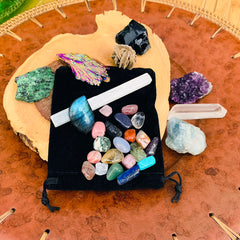 29 Crystal Super Sampler Kit + Velvet Carry Poki