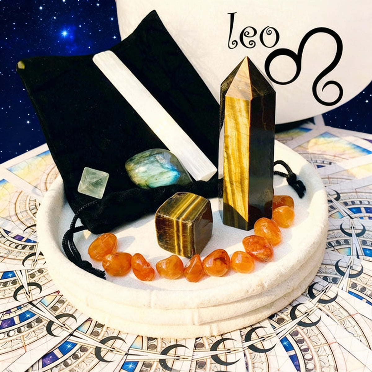 ♌ Leo - Zodiac Crystal Set