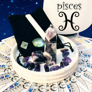 ♓ Ιχθείς - 19 Φεβρουαρίου - 20 Μαρτίου - Zodiac Crystal Fusion Σετ με θήκη
