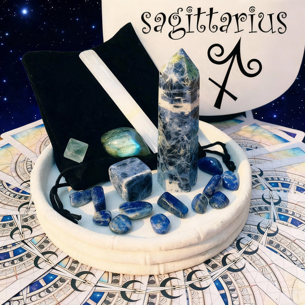 ♐ Τοξότης - 22 Νοεμβρίου - 21 Δεκεμβρίου - Zodiac Crystal Fusion Σετ με θήκη