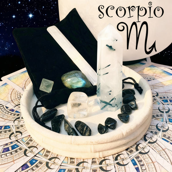 ♏ Scorpio - 23 Οκτωβρίου - 21 Νοεμβρίου - Zodiac Crystal Fusion Set With Pouch
