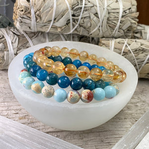 Abundance 3-PC Crystal Mala armbåndssæt