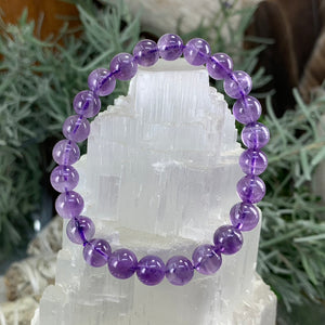 Mala Amethyst armband með flauelspoka