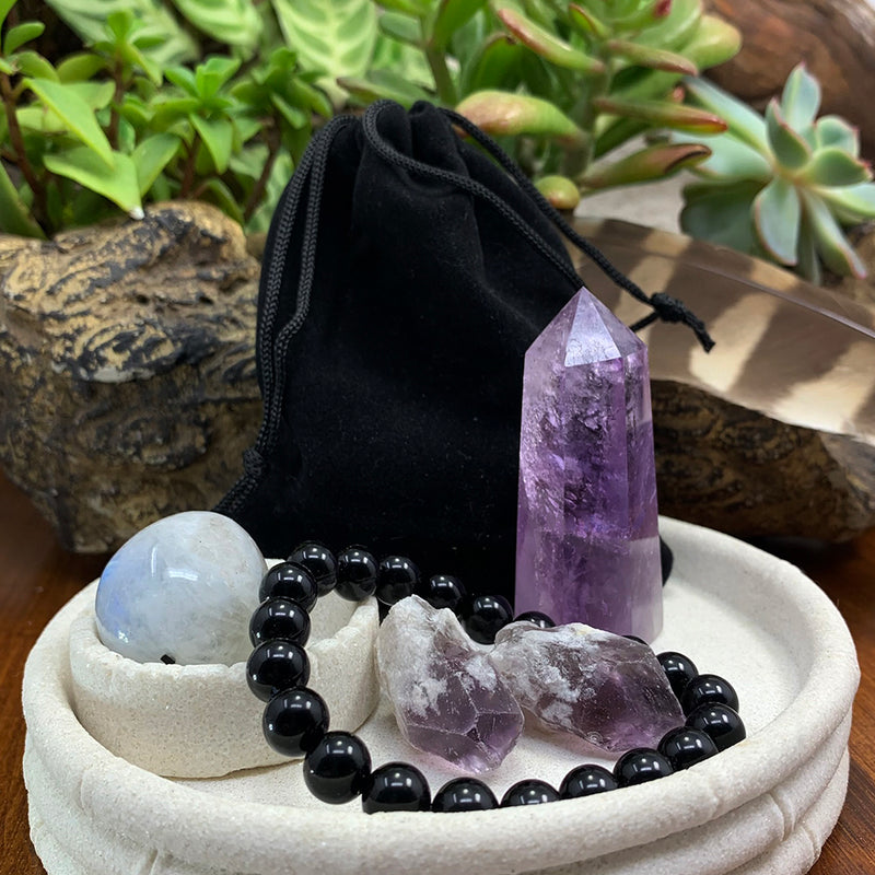 Βραχιόλι Mala & Σετ Κρυστάλλων Spirituality 🙏