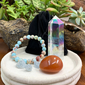 Komplet zapestnic Angel Aura & Azure Mala 👉 75 % CENEJE