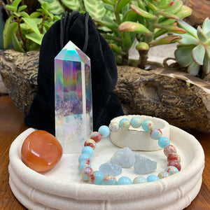 Komplet zapestnic Angel Aura & Azure Mala 👉 75 % CENEJE
