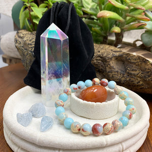 Komplet zapestnic Angel Aura & Azure Mala 👉 75 % CENEJE