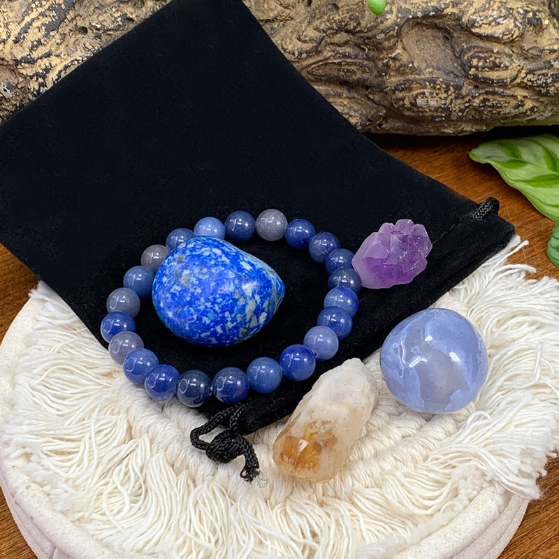 Σετ θήκης Synergy Bracelet Blue Aventurine Mala