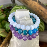Σετ βραχιολιών Celestial Connection 3-PC Crystal Mala