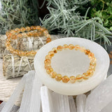 Mala brazilska zapestnica iz citrina z žametno torbico