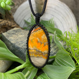 Bumblebee Macramé Pendant Necklace - Limited Quantities