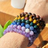 Σετ Τσάκρα με βραχιόλια Mala Bead 7 τεμαχίων (ένα βραχιόλι για κάθε τσάκρα)