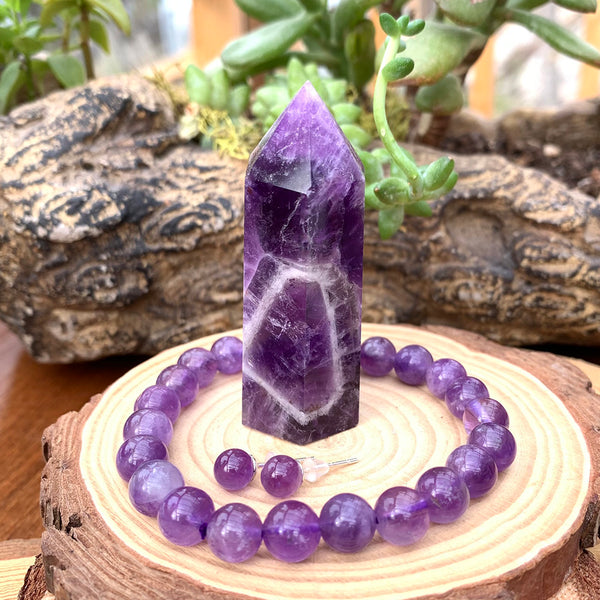Βραχιόλι Mala Labradorite με βελούδινο πουγκί