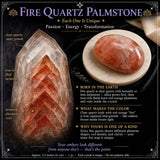 $8 Fire Quartz Palmstone 1-Dags-Flash-Sale