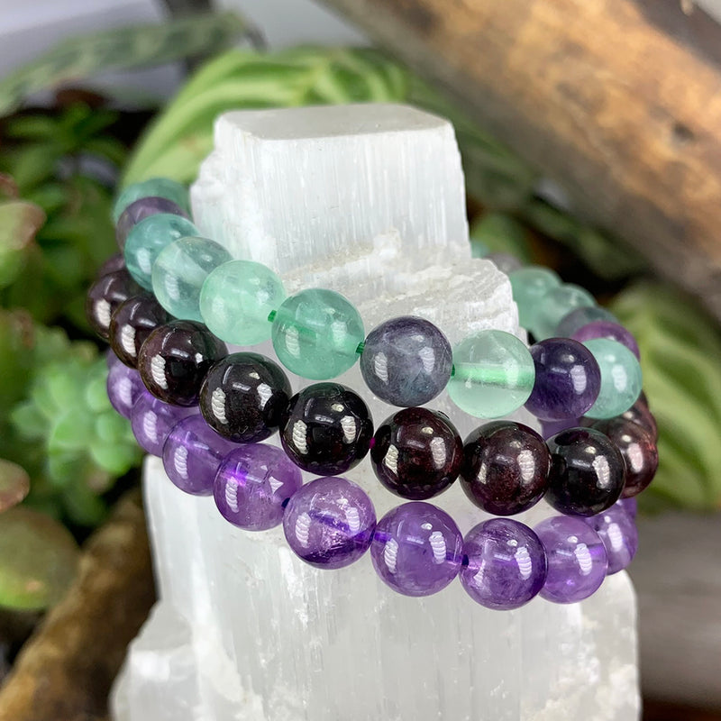 Clarity & Calm 3-PC komplet zapestnic Crystal Mala