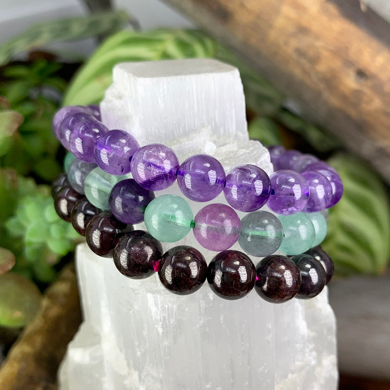 Clarity & Calm 3-PC komplet zapestnic Crystal Mala