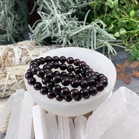 Βραχιόλι Mala Garnet με βελούδινο πουγκί