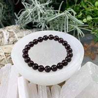 Βραχιόλι Mala Garnet με βελούδινο πουγκί