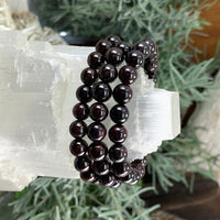 Βραχιόλι Mala Garnet με βελούδινο πουγκί