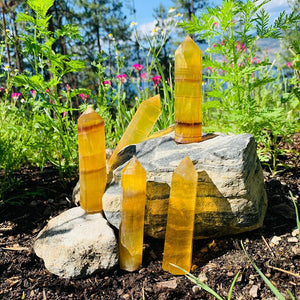 Golden Fluorite Wand - wand