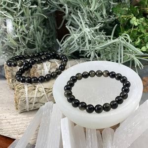 Mala Golden Obsidian armbånd med veske