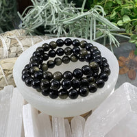 Mala Golden Obsidian armbånd med veske