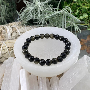 Mala Golden Obsidian armbånd med veske
