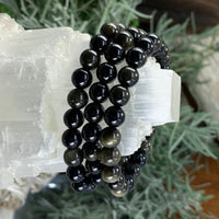 Mala Golden Obsidian armbånd med veske