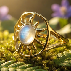 Z ARRON DESIGN Serenity Moonstone Koparvír Hengiskraut Hálsmen