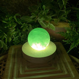 Crystal Mood Light (πράσινη σφαίρα φθορίτη-μέσο)
