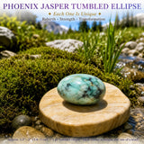 Garnierit Trommelstein Ellipse