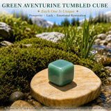 Cubo Tumbled Aventurina Verde