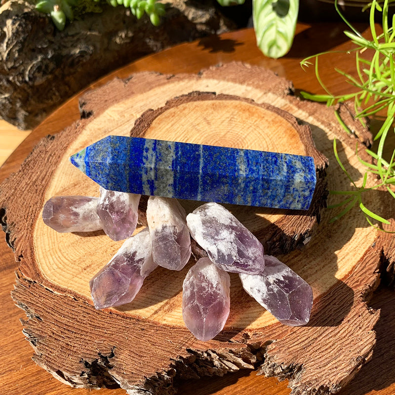 Σετ Lapis Lazuli 8 τεμαχίων + Αμέθυστος