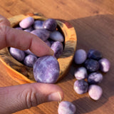 Lepidolite Tumbled Stone component from the Calm Mind Crystal Set.