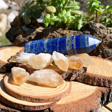 Σετ 8 τεμαχίων Lapis Lazuli + Citrine Shards