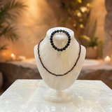Z ARRON DESIGN Serenity Moonstone koppartråd hängande halsband