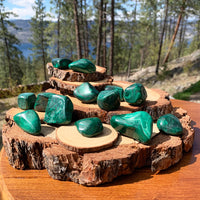 Pedra caída de malaquita