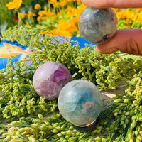Multicolor Fluorite Mini-Sphere - sphere