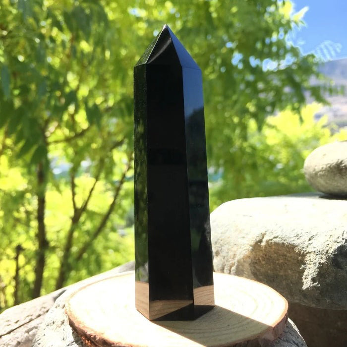 Spirit of Stillness – Black Agate Cat Totem Set