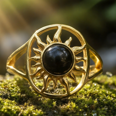 Κολιέ μενταγιόν Z ARRON DESIGN Serenity Moonstone από χάλκινο σύρμα