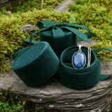 Κολιέ μενταγιόν Z ARRON DESIGN Serenity Moonstone από χάλκινο σύρμα