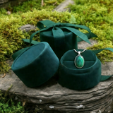 Κολιέ μενταγιόν Z ARRON DESIGN Serenity Moonstone από χάλκινο σύρμα