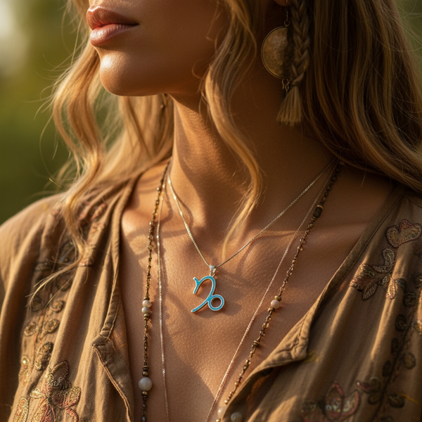 Κολιέ μενταγιόν Z ARRON DESIGN Serenity Moonstone από χάλκινο σύρμα