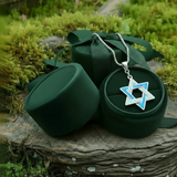 Κολιέ μενταγιόν Z ARRON DESIGN Serenity Moonstone από χάλκινο σύρμα