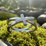 Κολιέ μενταγιόν Z ARRON DESIGN Serenity Moonstone από χάλκινο σύρμα